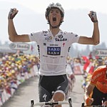 Andy Schleck wins the eight stage of the Tour de France 2010